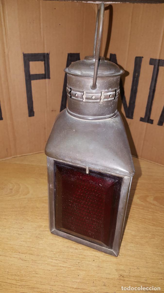 Antig&uuml;edades: ANTIGUO FAROL DE FERROCARRIL-COMPLETE - Foto 3