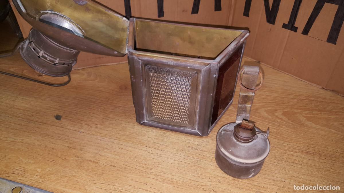 Antig&uuml;edades: ANTIGUO FAROL DE FERROCARRIL-COMPLETE - Foto 7