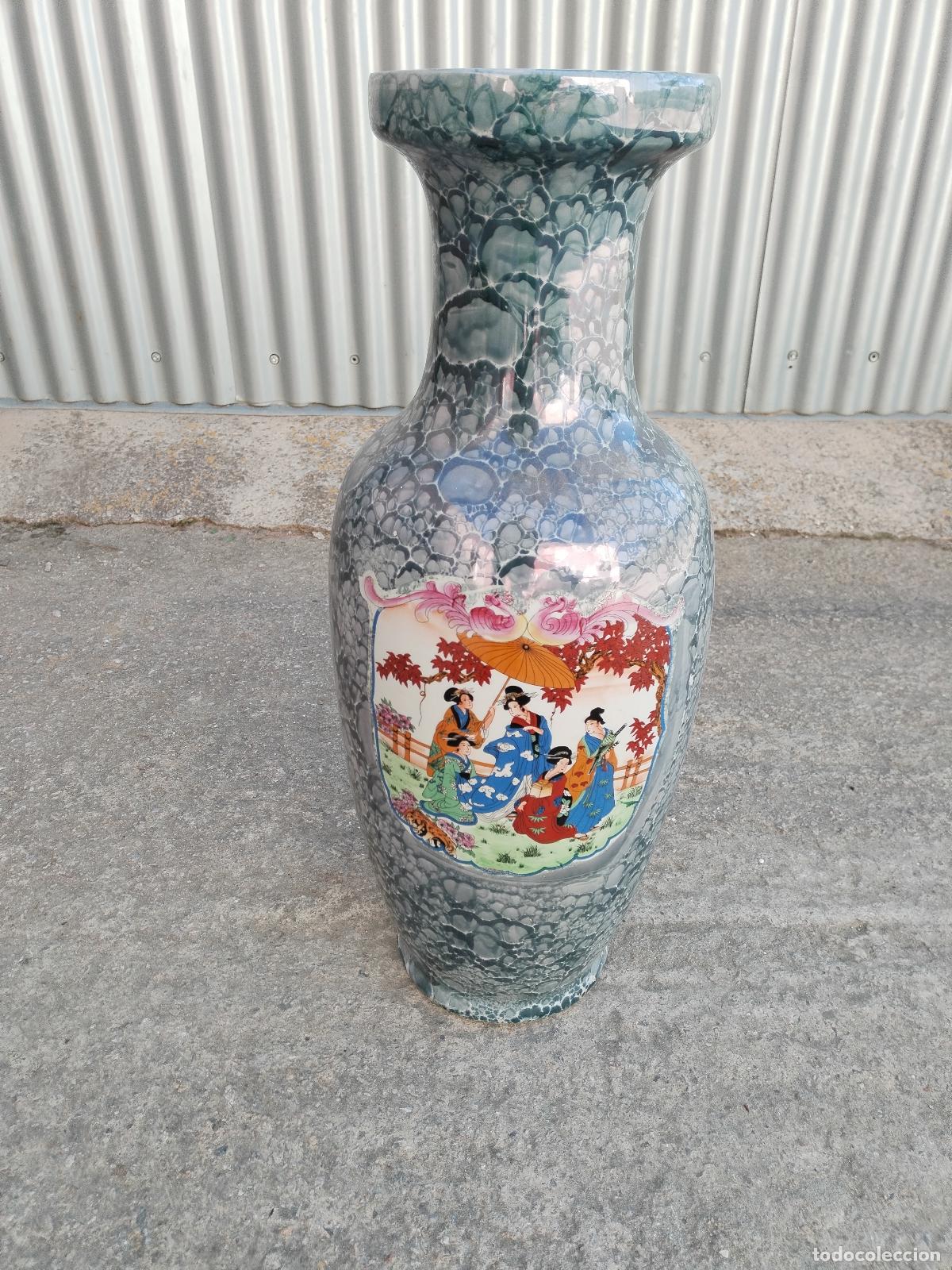 Antig&uuml;edades: jarron chino pintado a mano - Foto 2
