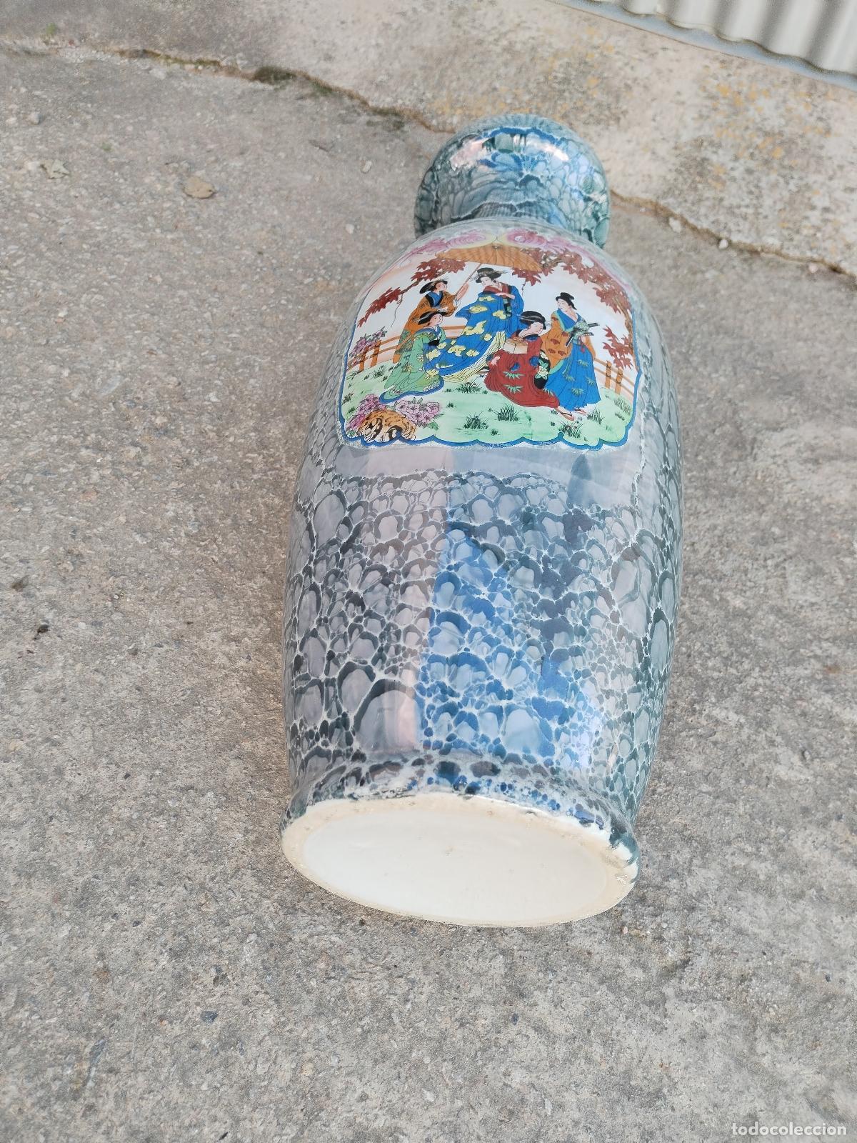 Antig&uuml;edades: jarron chino pintado a mano - Foto 4