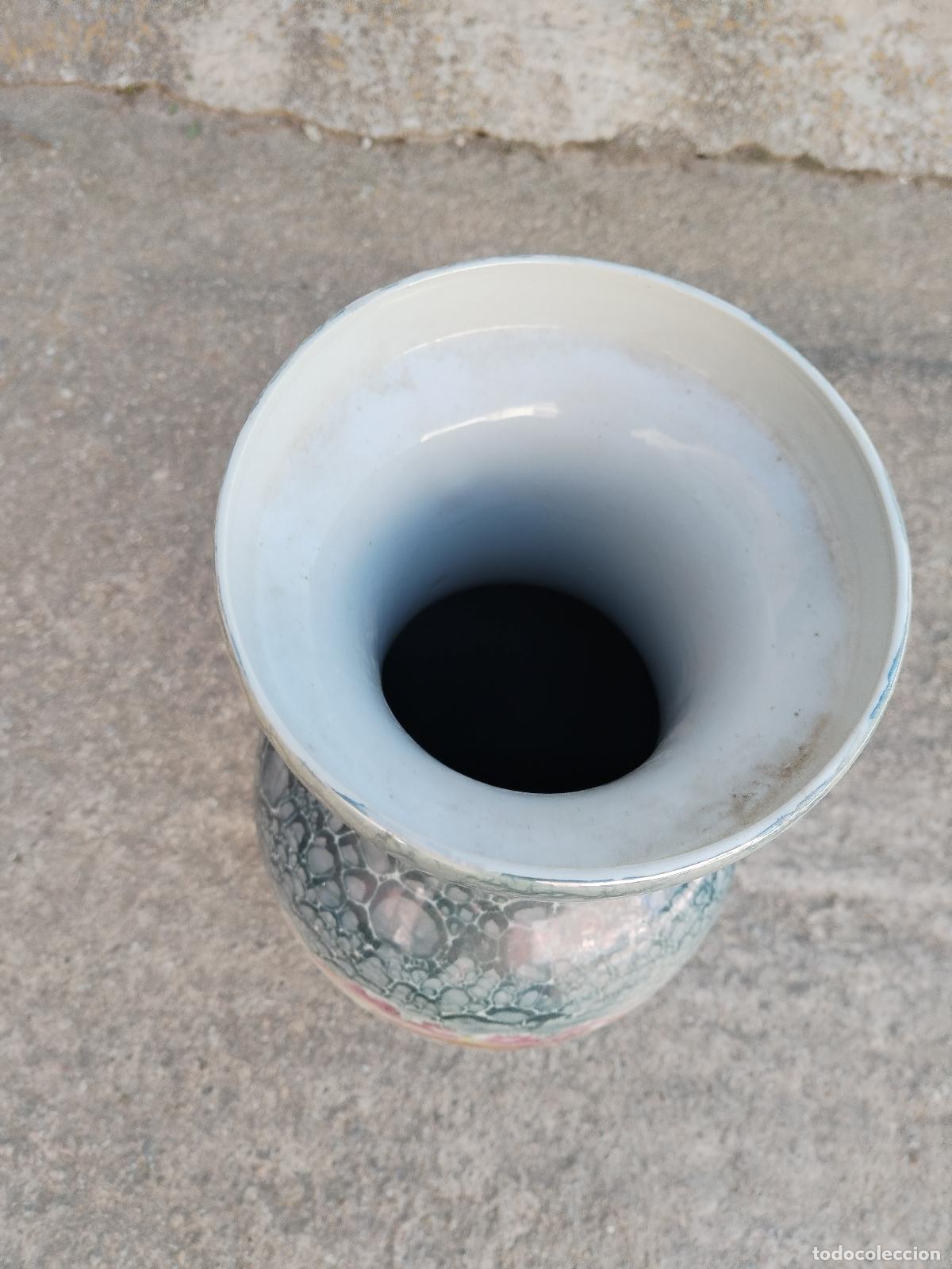 Antig&uuml;edades: jarron chino pintado a mano - Foto 6