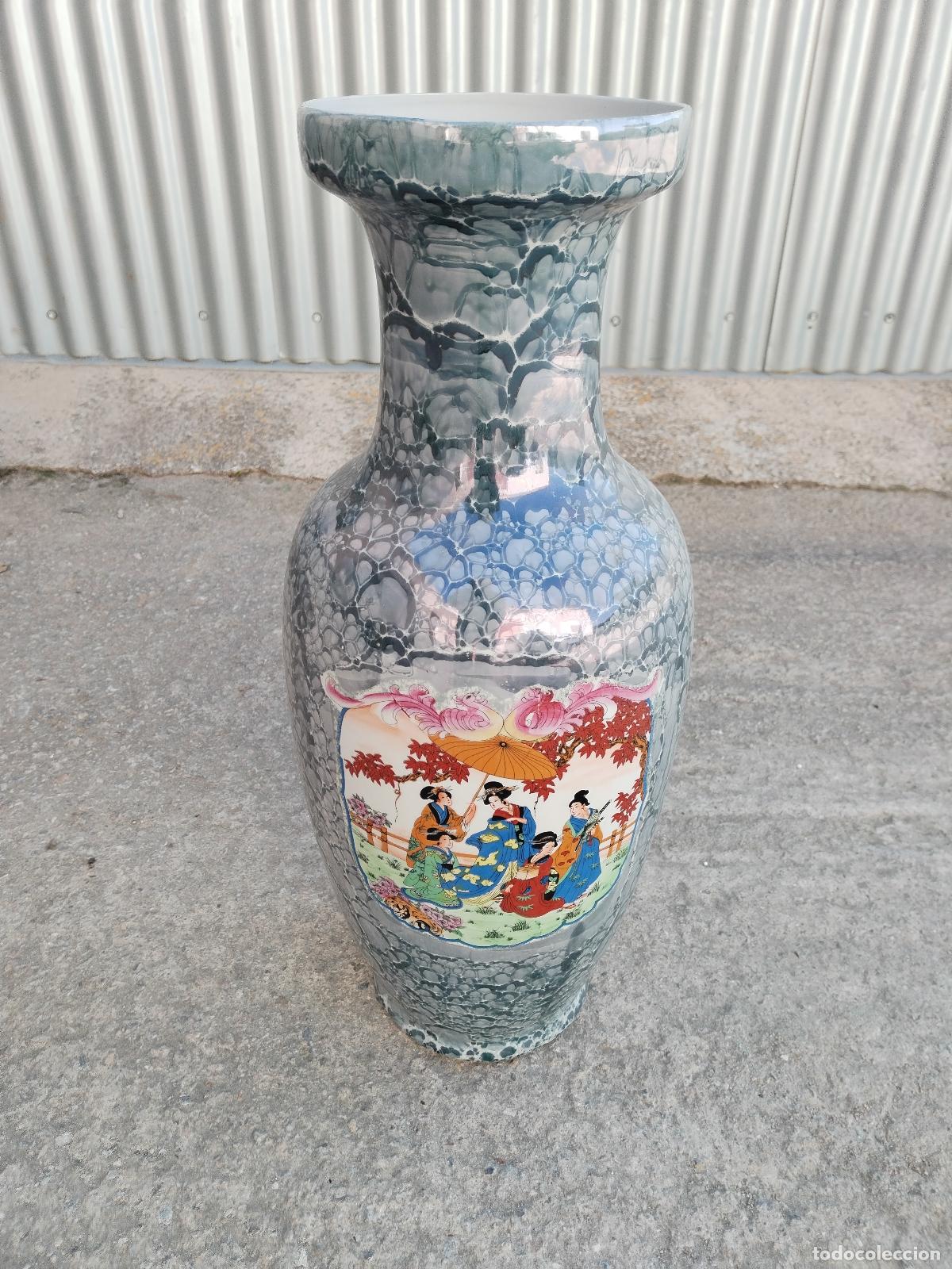 Antig&uuml;edades: jarron chino pintado a mano - Foto 1