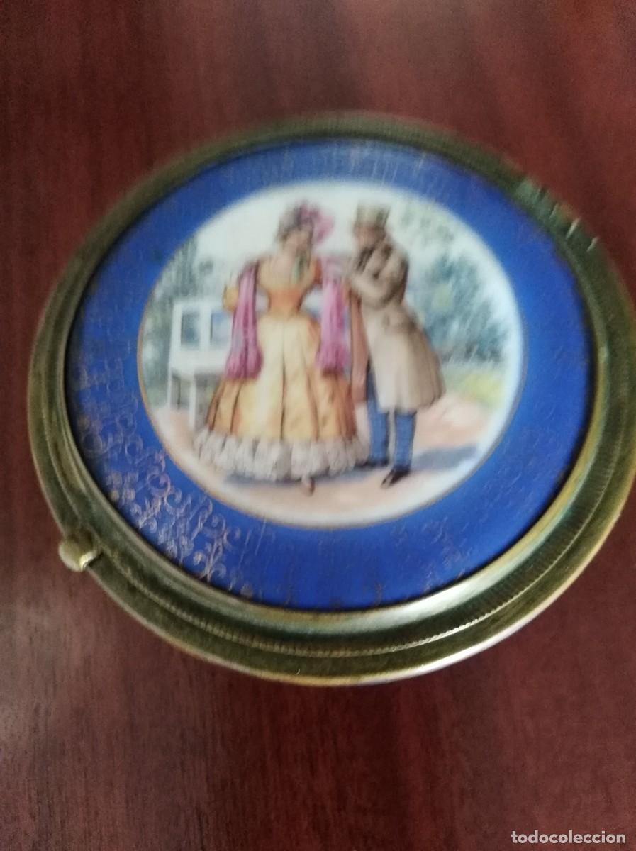 Antig&uuml;edades: CAJA JOYERO DE PORCELANA Y BRONCE - Foto 1