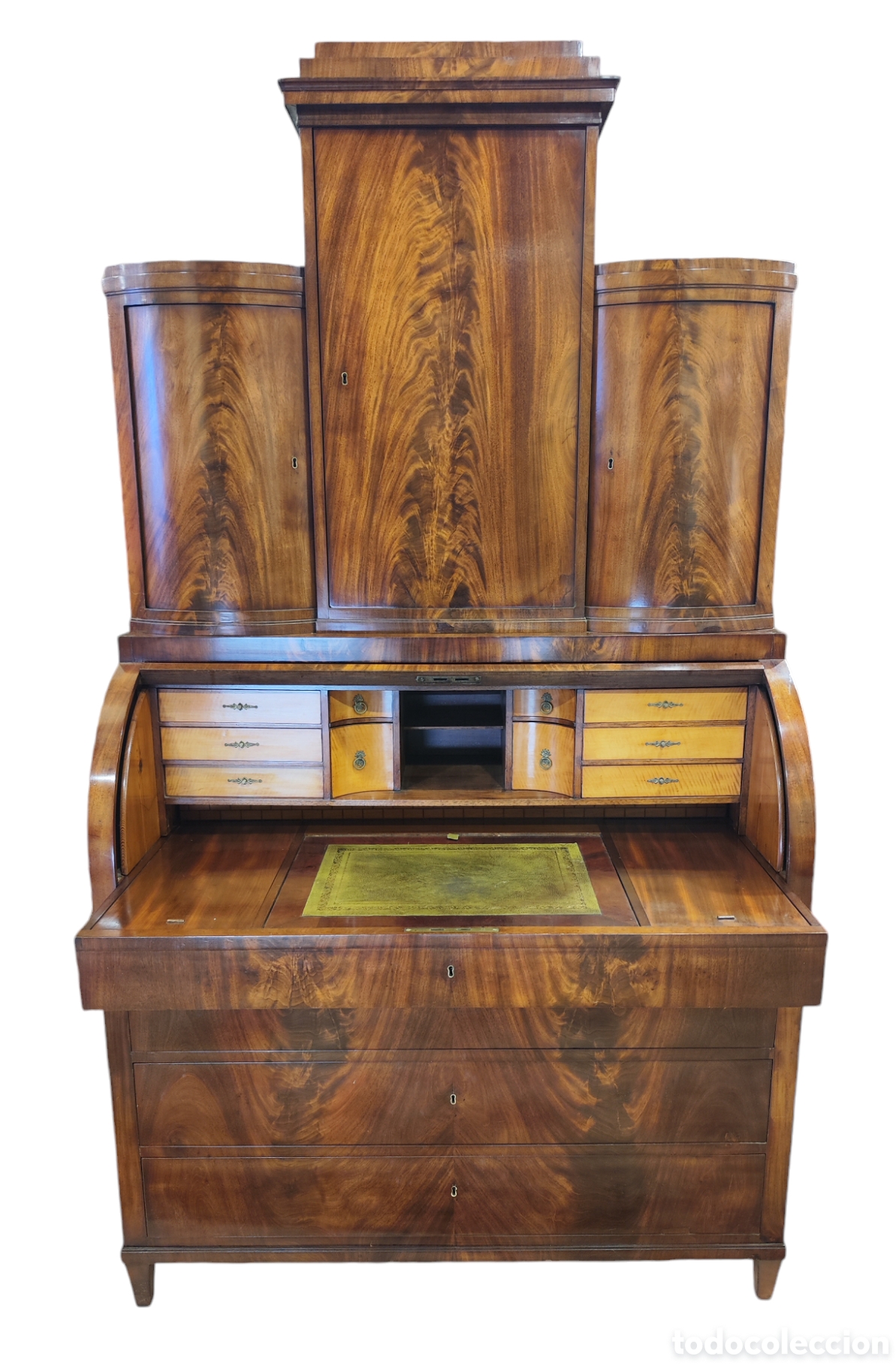 Antig&uuml;edades: Excepcional bureau cabinet Hamburgo 1840. - Foto 2