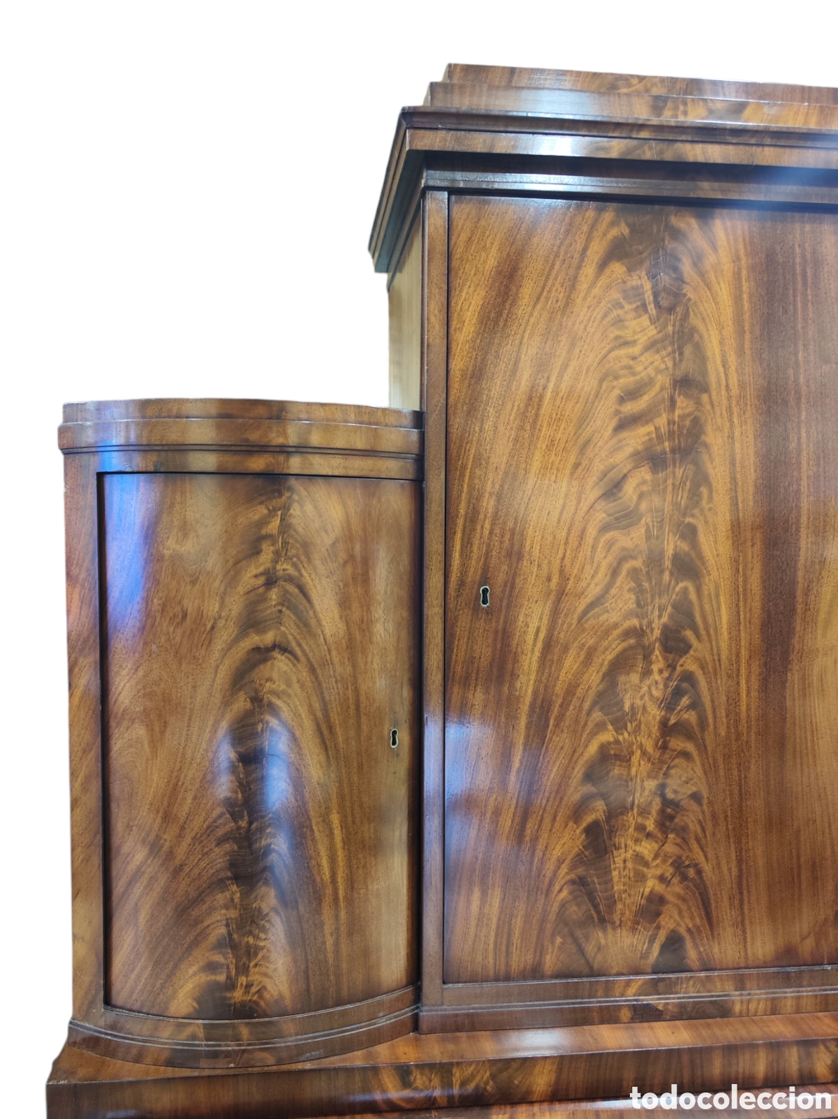 Antig&uuml;edades: Excepcional bureau cabinet Hamburgo 1840. - Foto 6