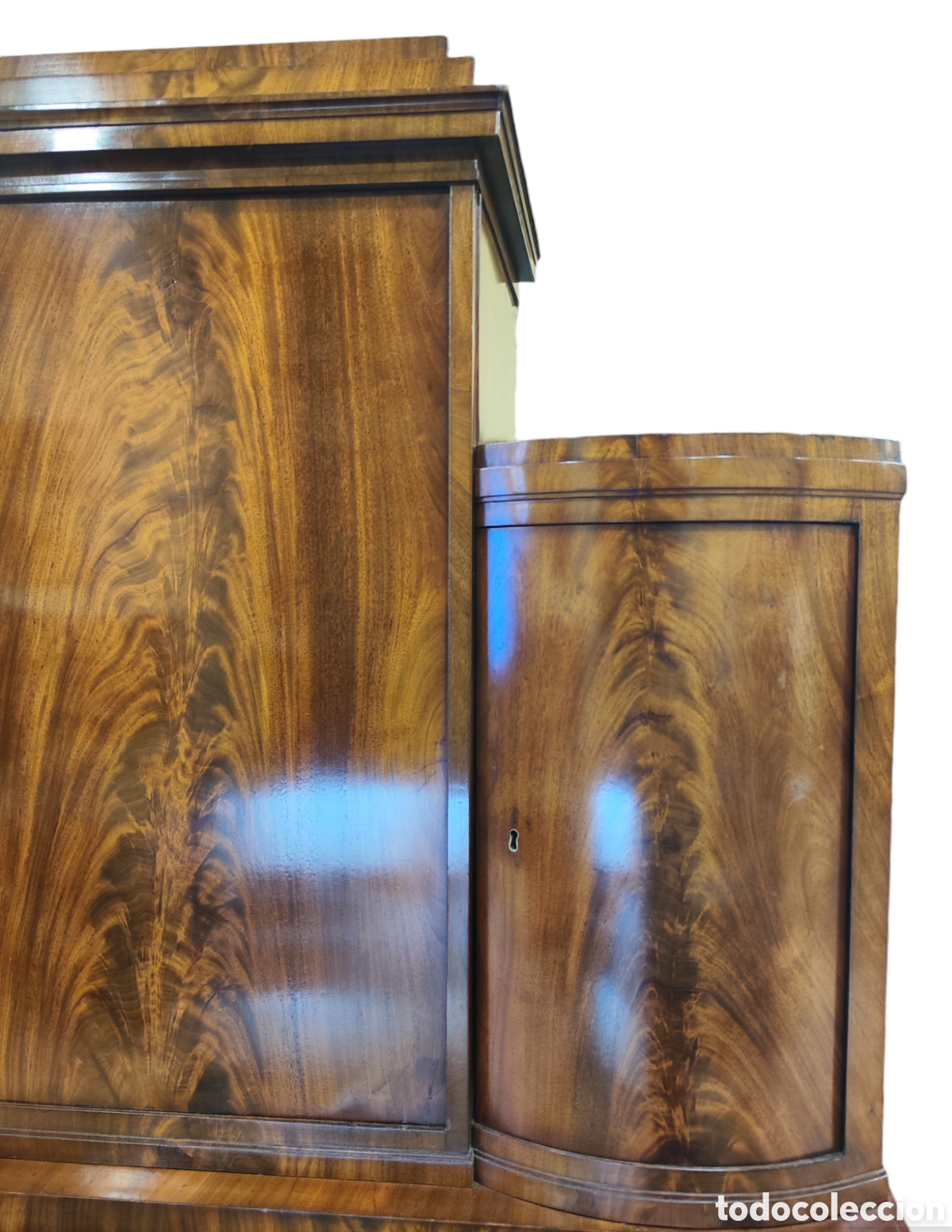 Antig&uuml;edades: Excepcional bureau cabinet Hamburgo 1840. - Foto 7