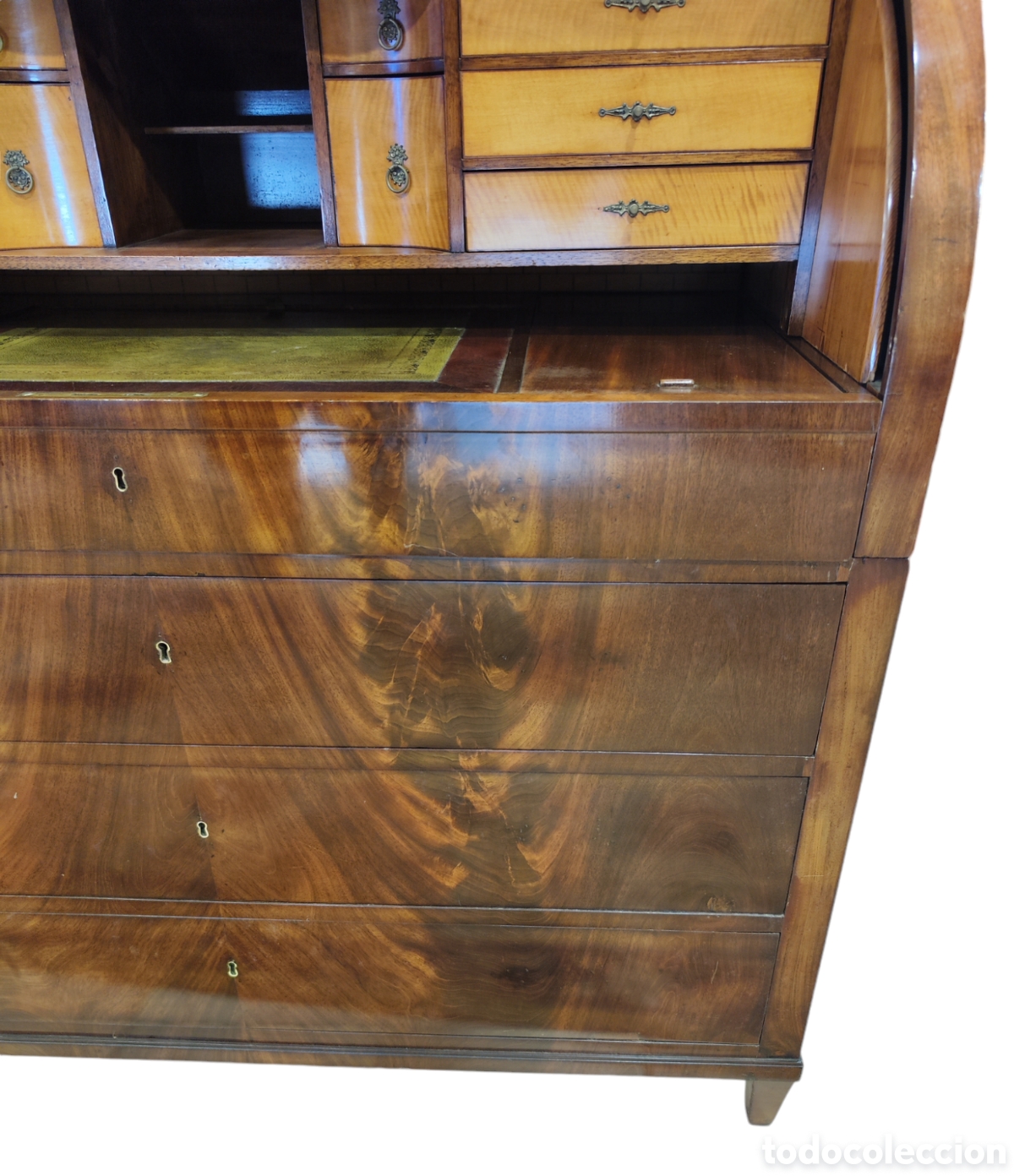 Antig&uuml;edades: Excepcional bureau cabinet Hamburgo 1840. - Foto 8