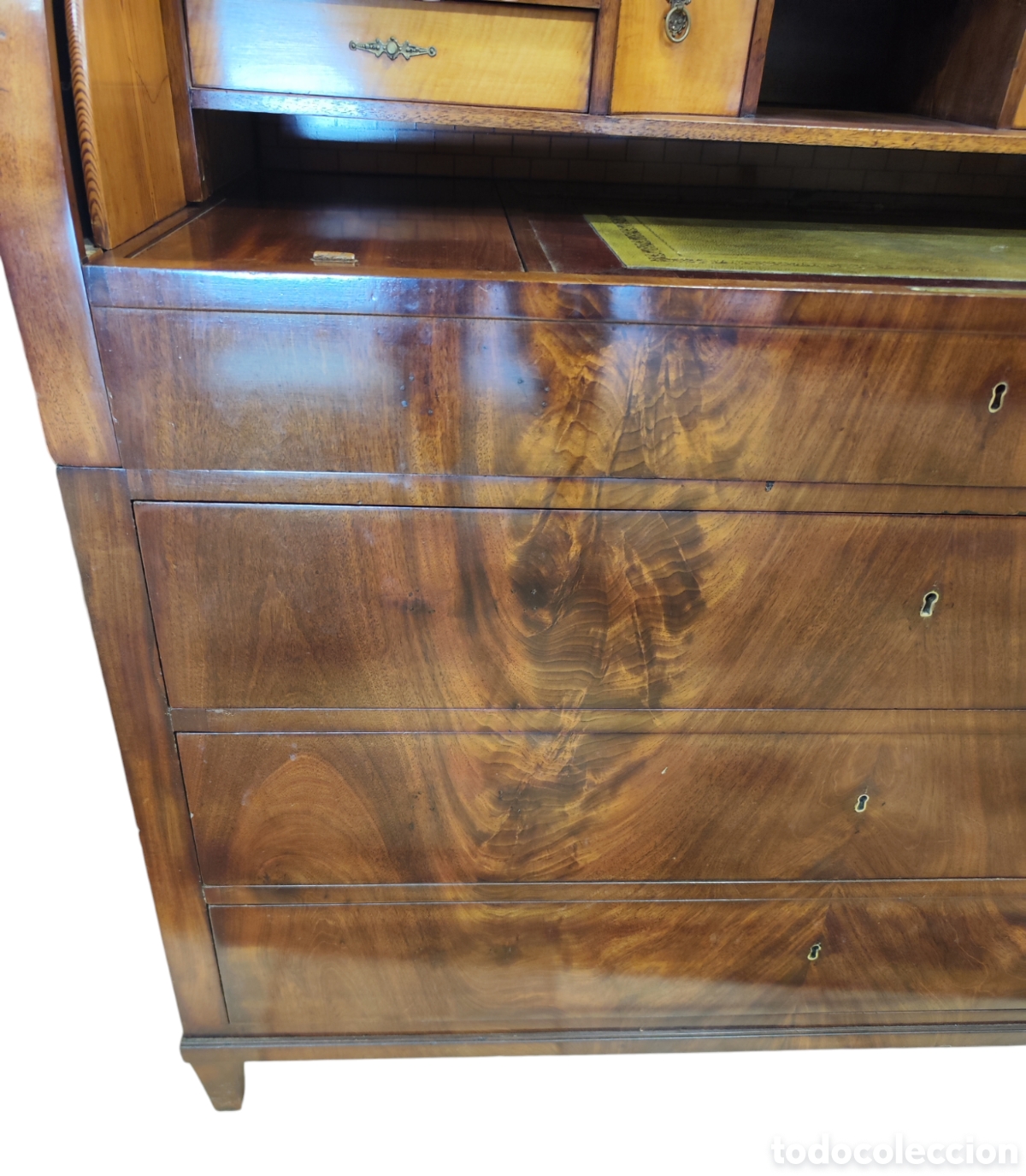 Antig&uuml;edades: Excepcional bureau cabinet Hamburgo 1840. - Foto 9