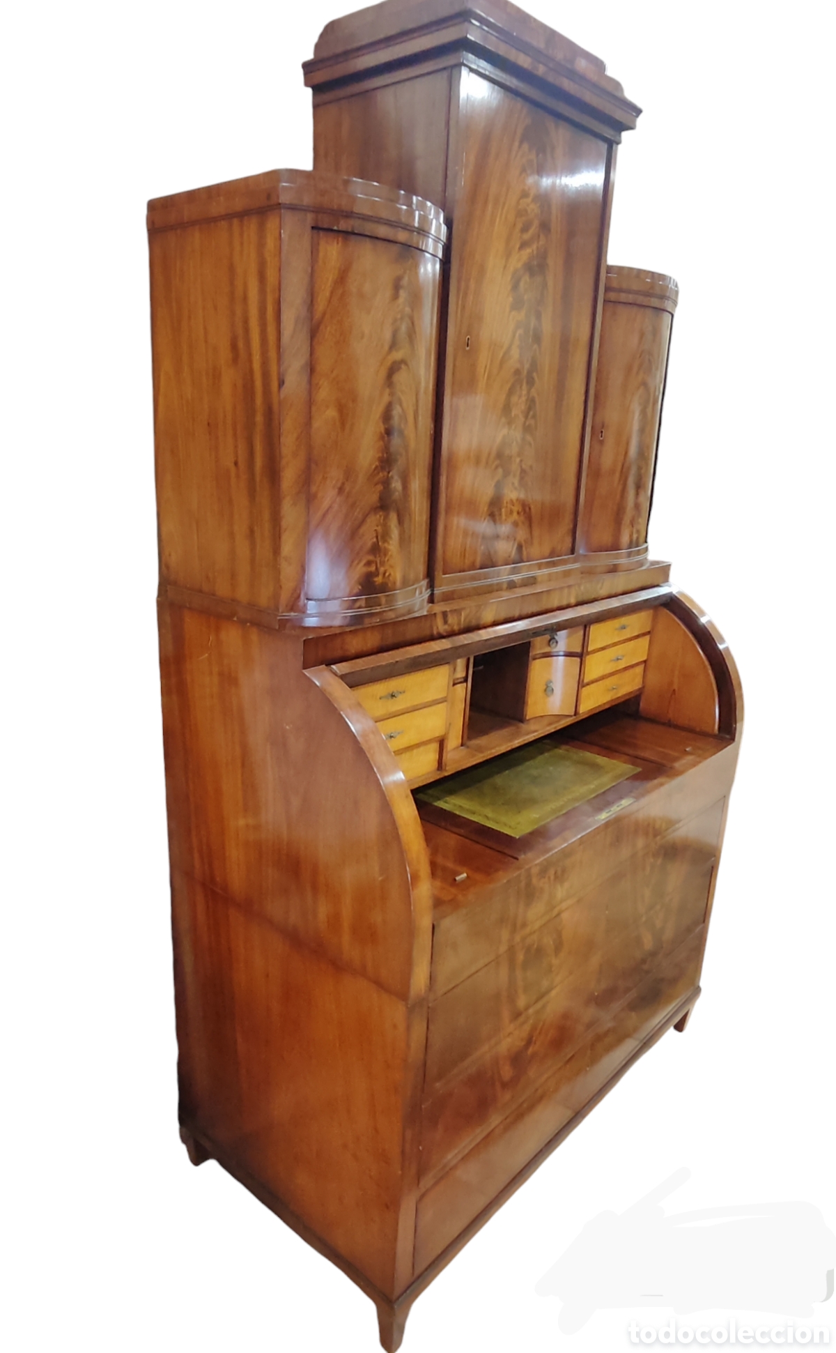 Antig&uuml;edades: Excepcional bureau cabinet Hamburgo 1840. - Foto 10