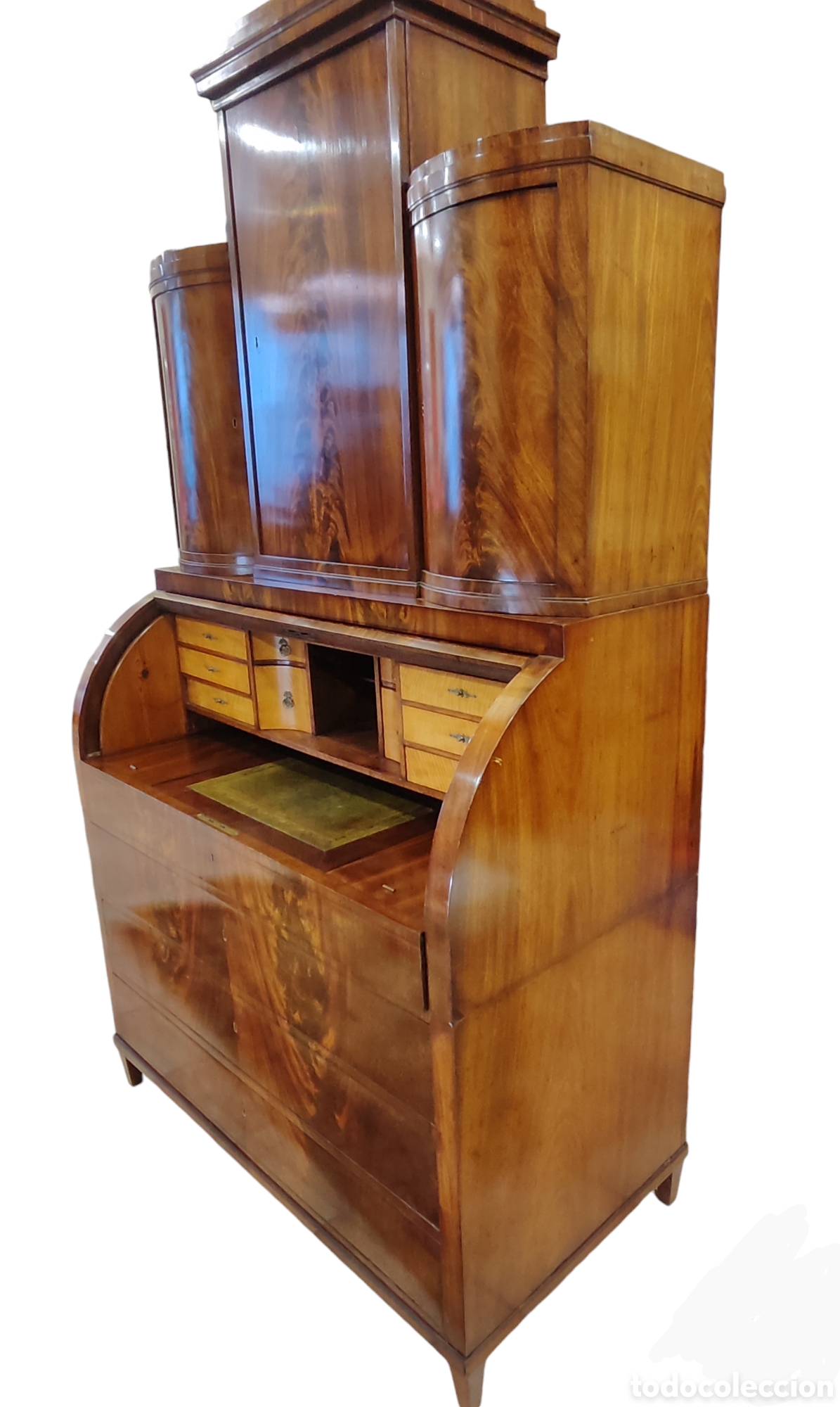 Antig&uuml;edades: Excepcional bureau cabinet Hamburgo 1840. - Foto 11