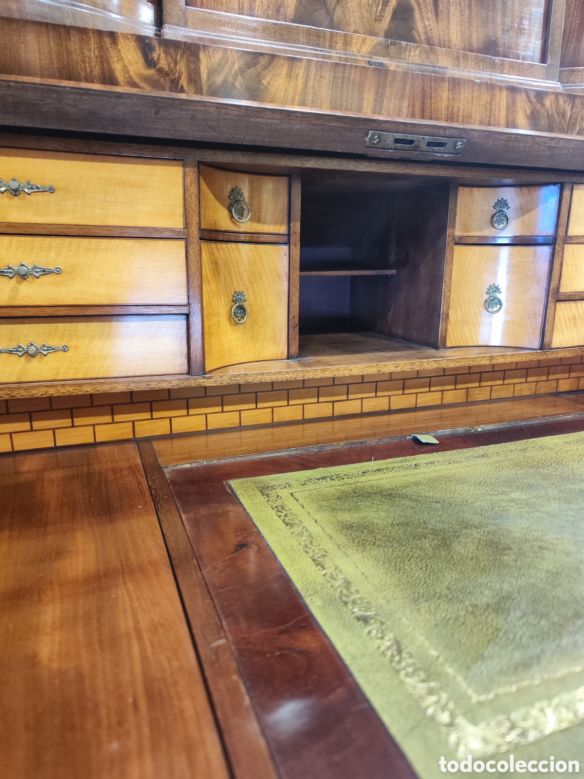 Antig&uuml;edades: Excepcional bureau cabinet Hamburgo 1840. - Foto 12