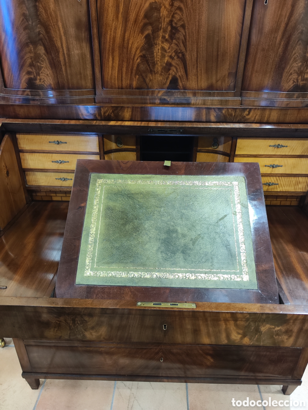 Antig&uuml;edades: Excepcional bureau cabinet Hamburgo 1840. - Foto 13