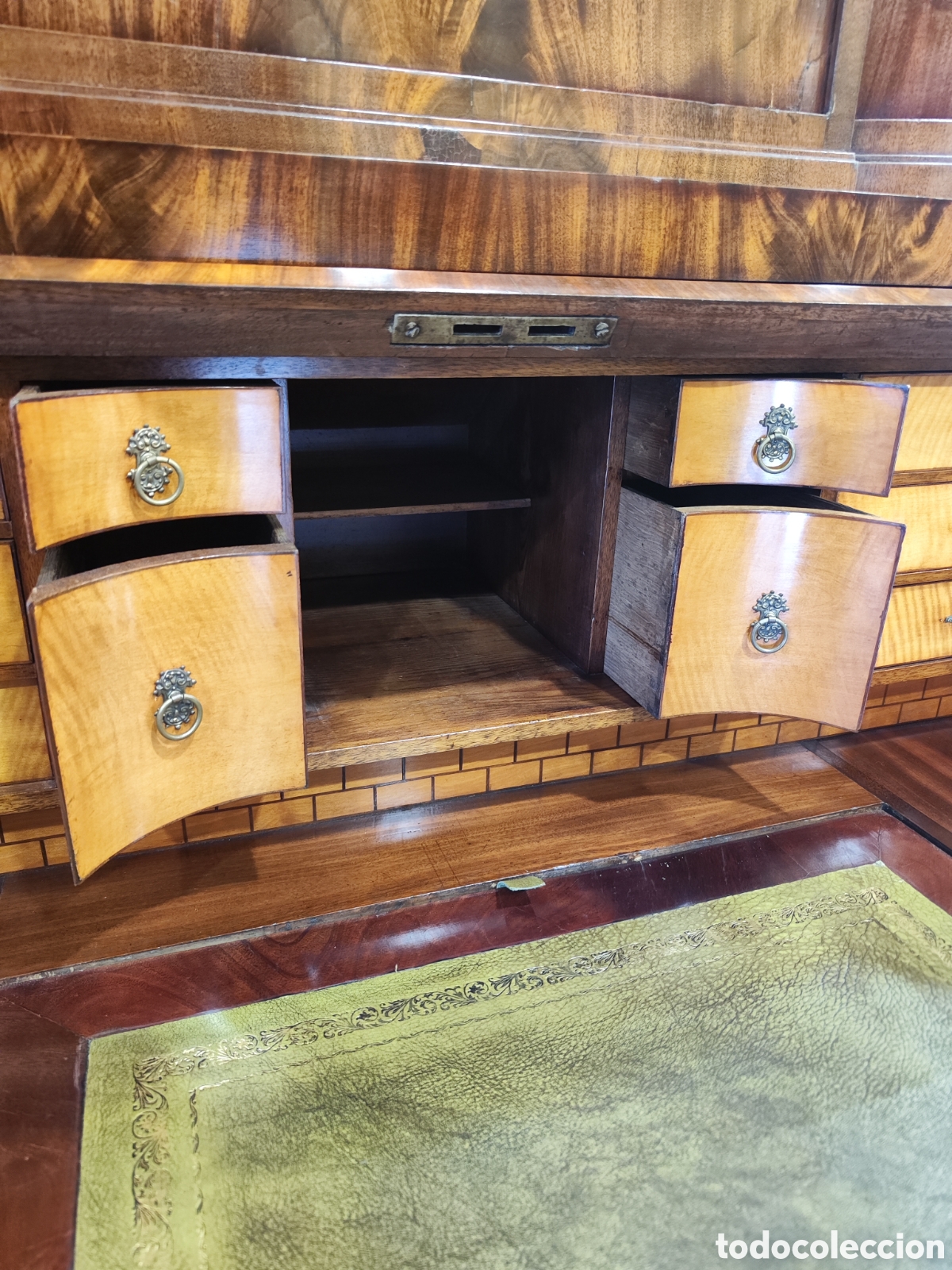 Antig&uuml;edades: Excepcional bureau cabinet Hamburgo 1840. - Foto 16