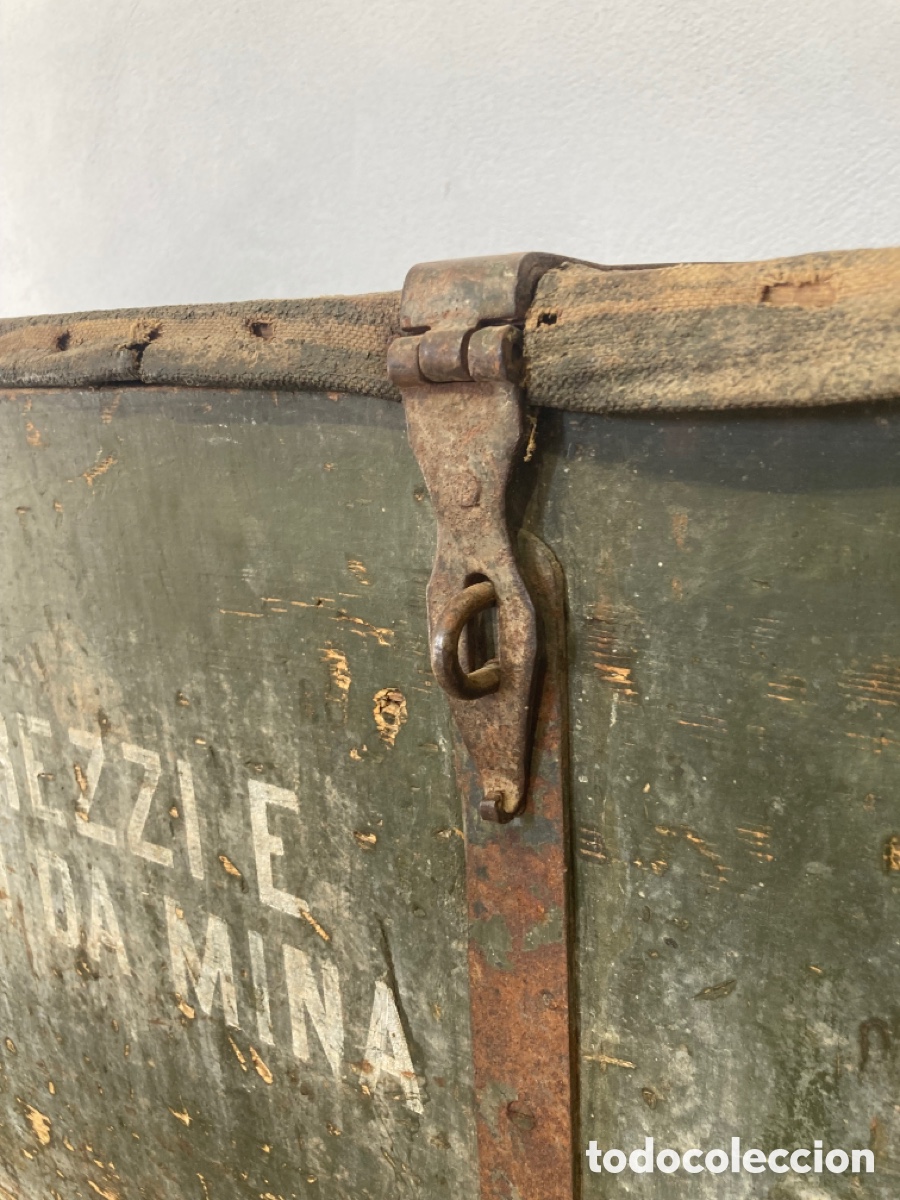 Antig&uuml;edades: Caja o ba&uacute;l militar material de minas - Foto 7