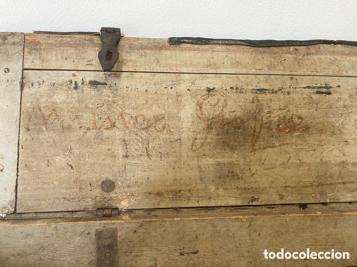 Antig&uuml;edades: Caja o ba&uacute;l militar material de minas - Foto 14