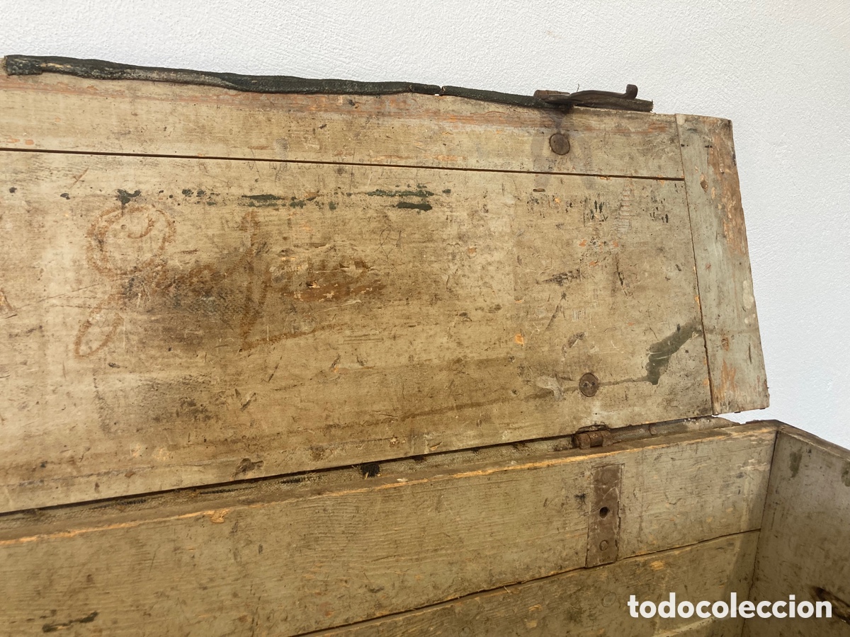 Antig&uuml;edades: Caja o ba&uacute;l militar material de minas - Foto 15