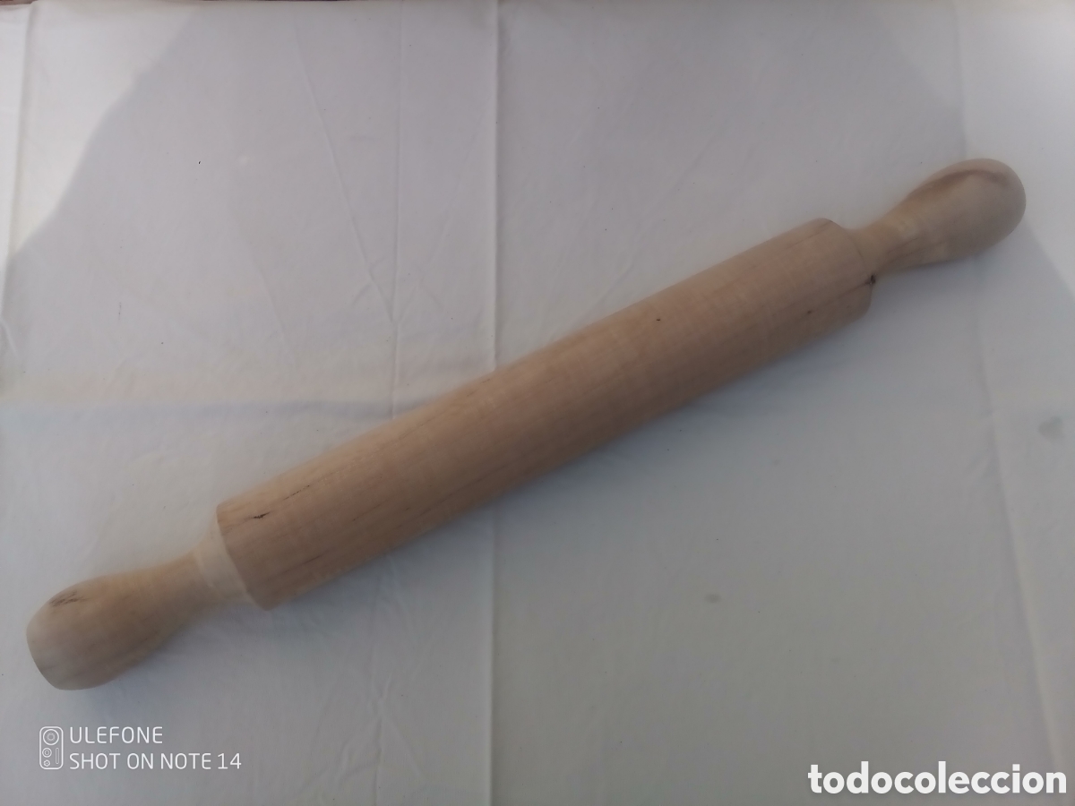 Antig&uuml;edades: RODILLO DE MADERA PARA AMASAR - COCINA - Foto 5