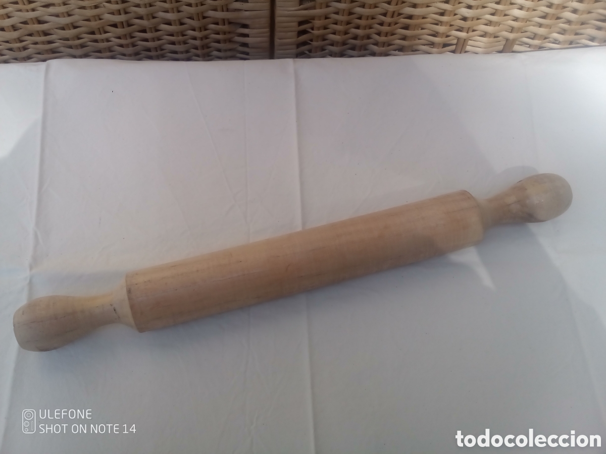 Antig&uuml;edades: RODILLO DE MADERA PARA AMASAR - COCINA - Foto 1