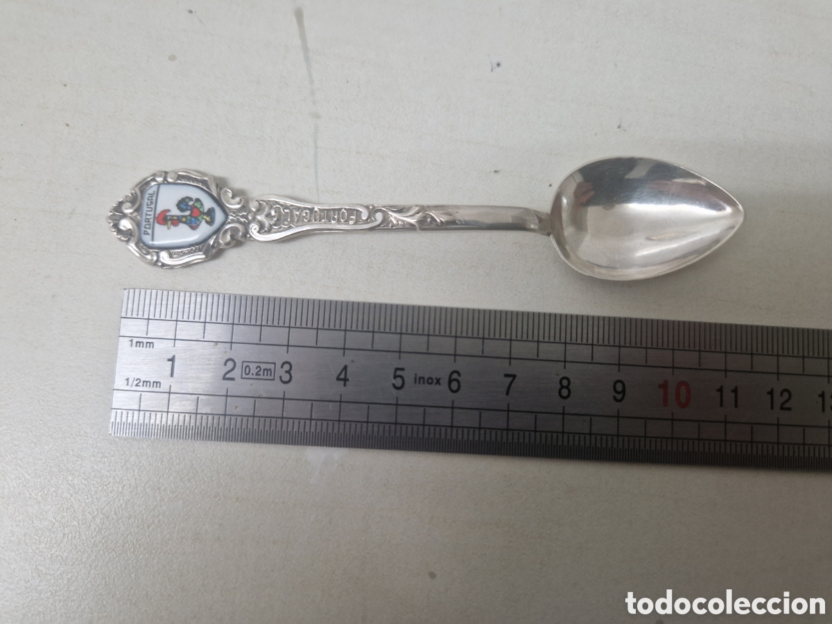 Antig&uuml;edades: CUCHARILLAXDE PLATA PORTUGAL - Foto 2
