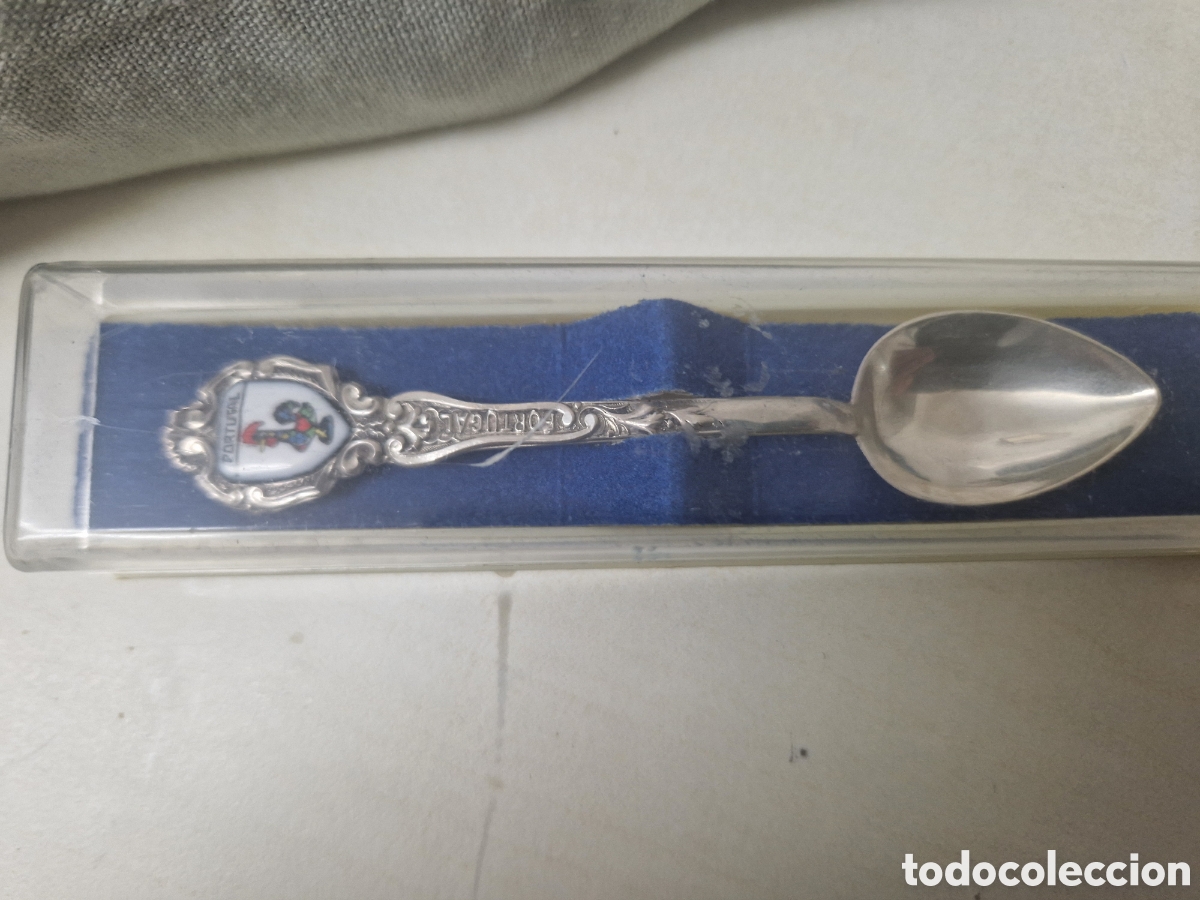 Antig&uuml;edades: CUCHARILLAXDE PLATA PORTUGAL - Foto 3