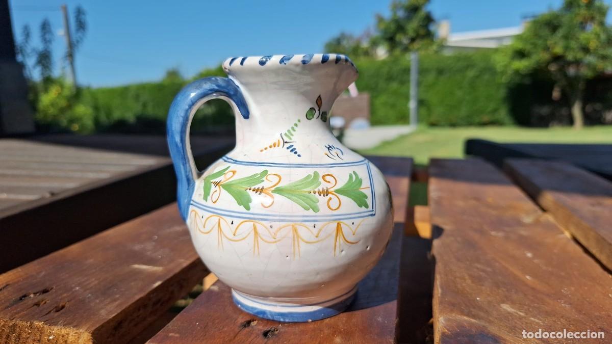 Antig&uuml;edades: Jarra de Talavera Duran Flores - Foto 6