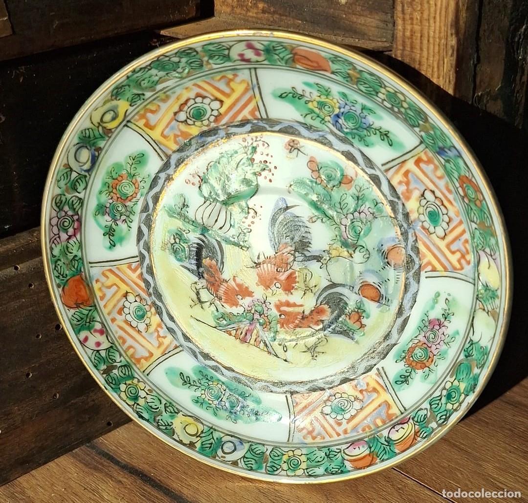 Antig&uuml;edades: Dos Platos Macao Porcelana - Foto 4