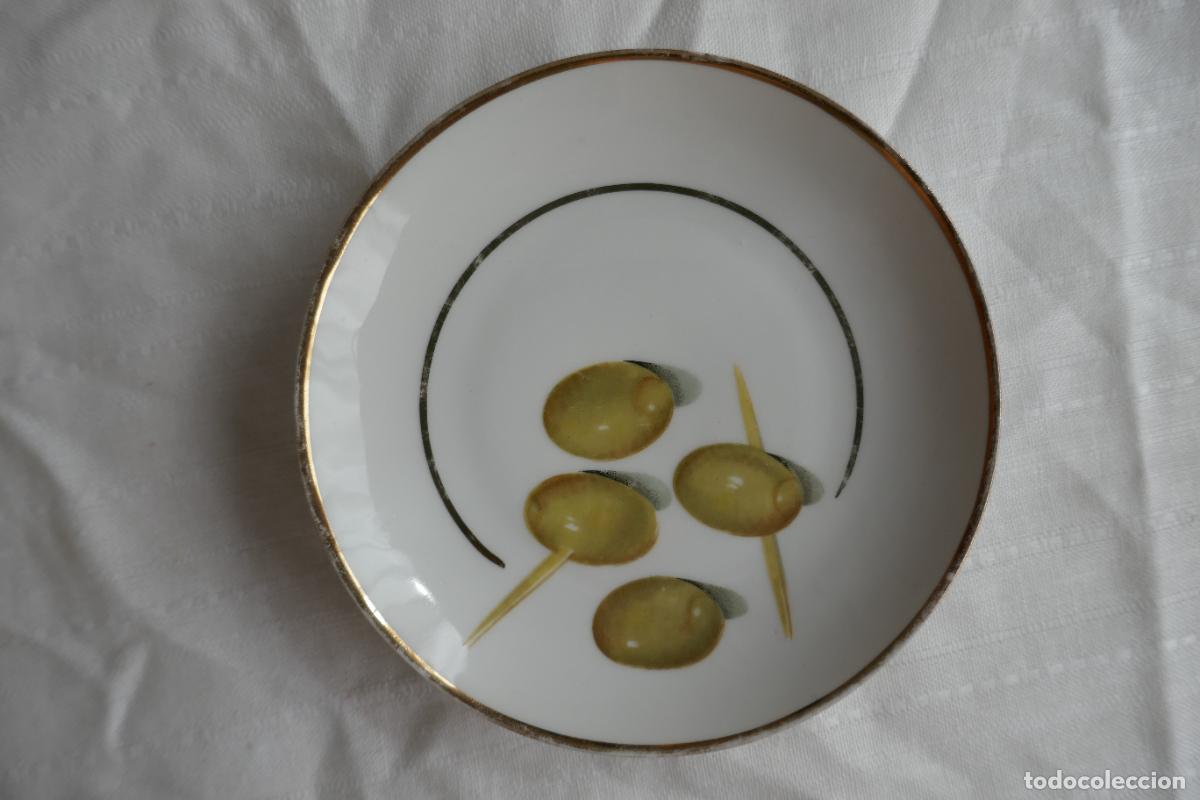 Antig&uuml;edades: LOTE DE 6 PLATITOS CON ESCENAS DE MARISCO Y TAPAS - Foto 6