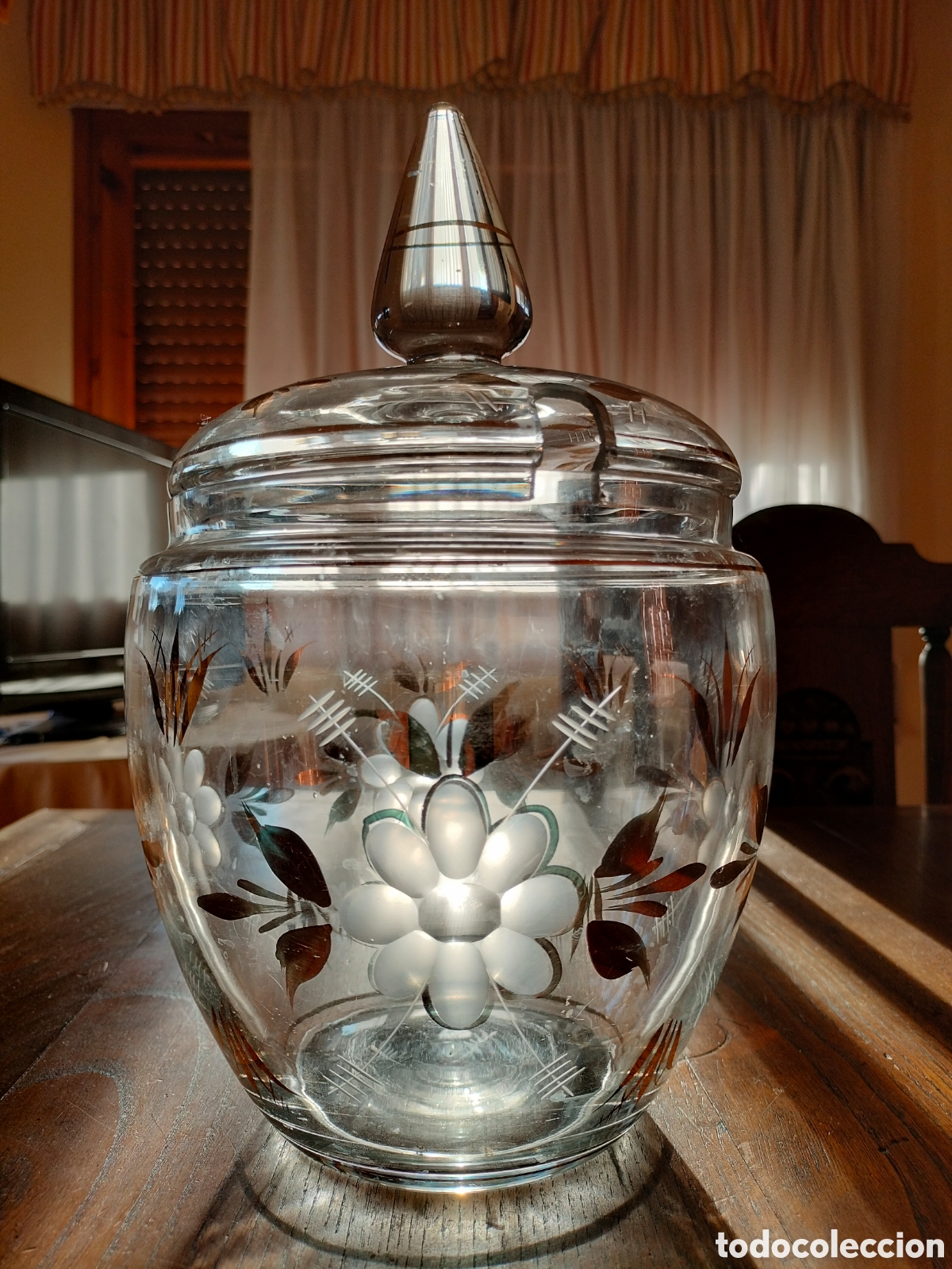 Antig&uuml;edades: Ponchera antigua de Cristal - Foto 6