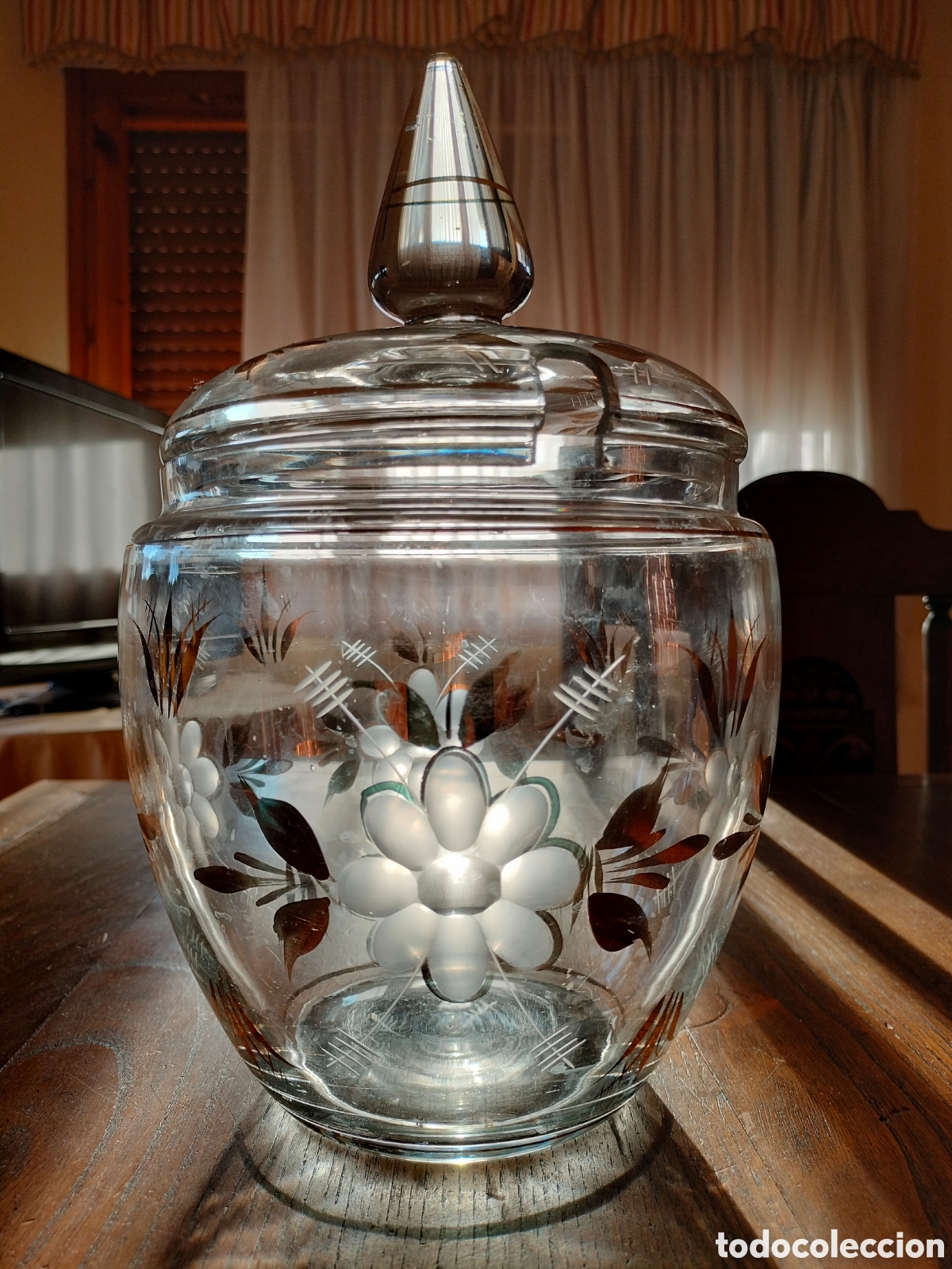 Antig&uuml;edades: Ponchera antigua de Cristal - Foto 7