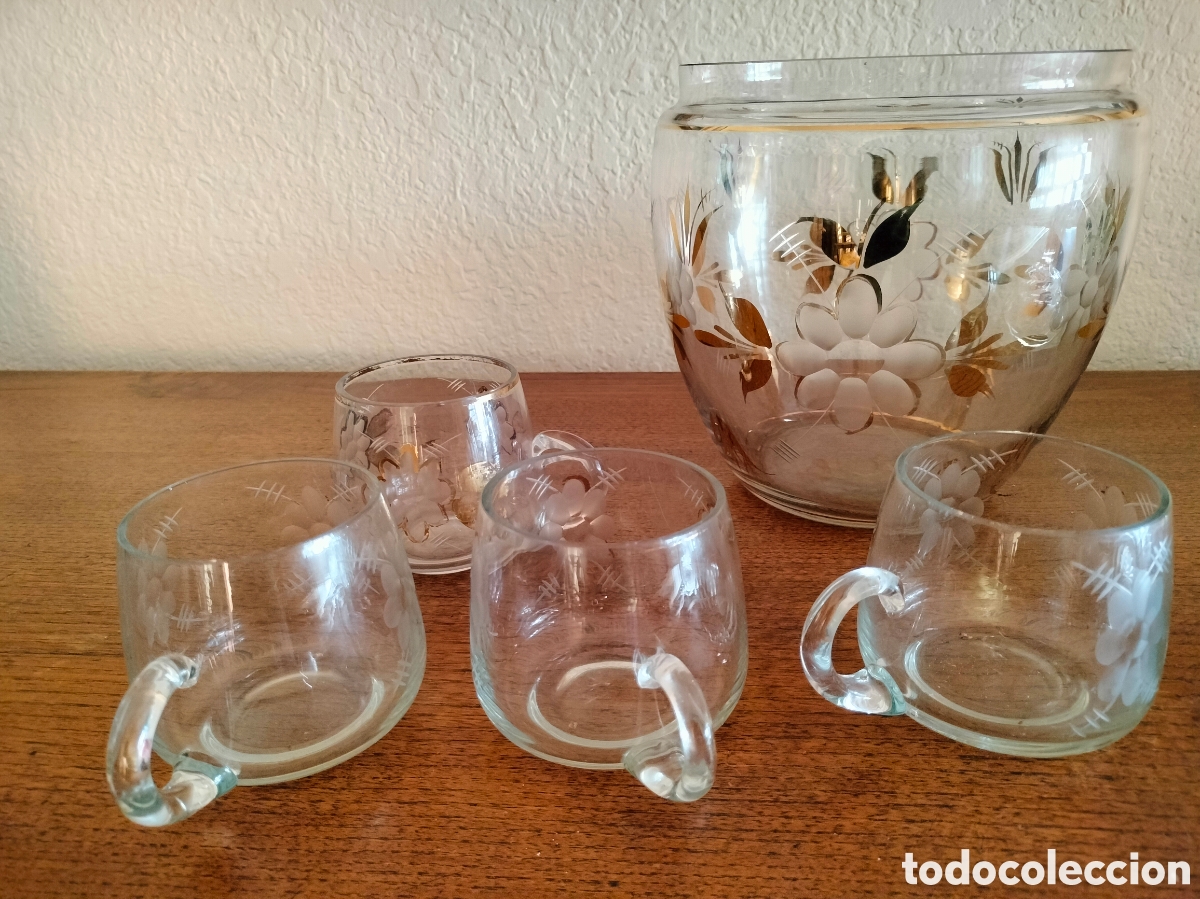 Antig&uuml;edades: Ponchera antigua de Cristal - Foto 10