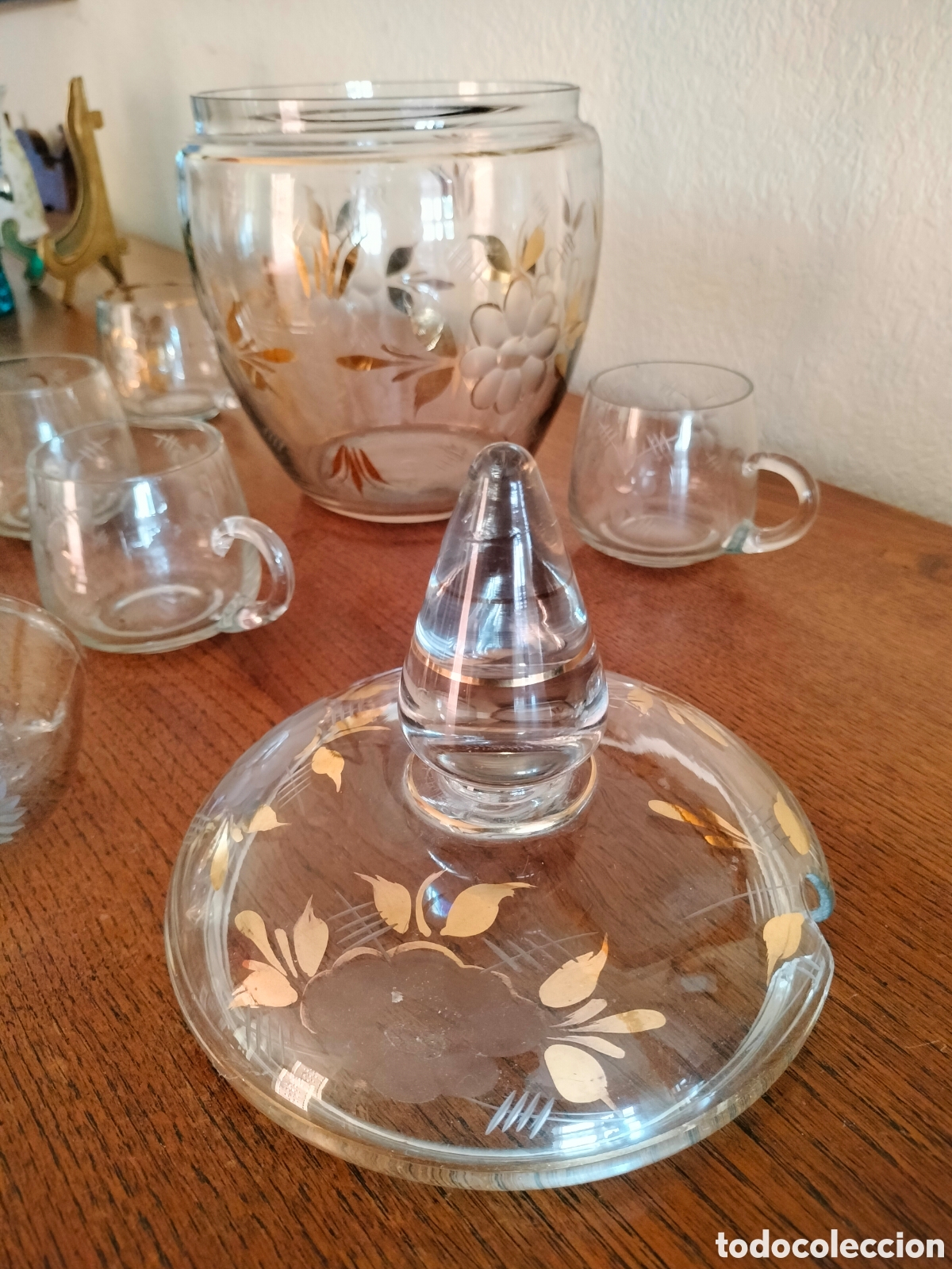 Antig&uuml;edades: Ponchera antigua de Cristal - Foto 12