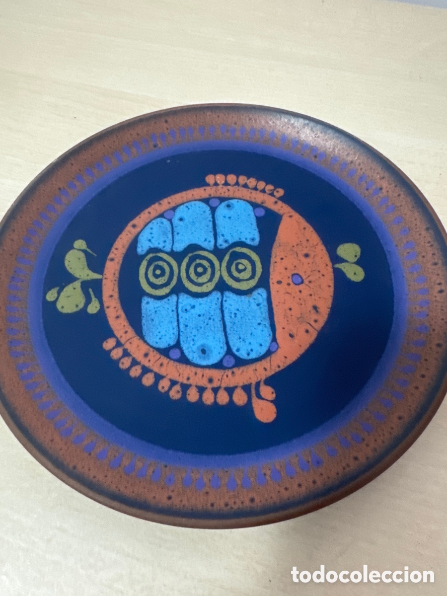 Antig&uuml;edades: Plato de cer&aacute;mica para pared Studio Pottery - Foto 2