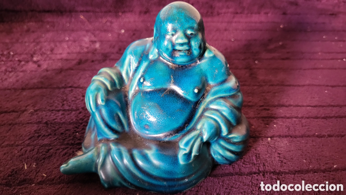 Antig&uuml;edades: Figura cer&aacute;mica Buda - Foto 2