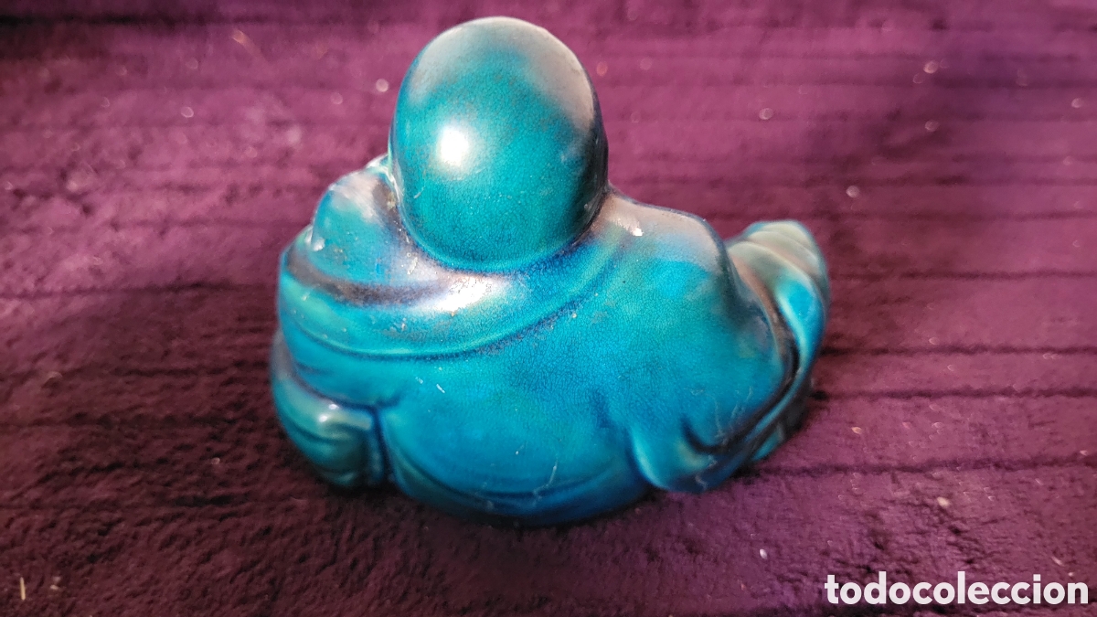 Antig&uuml;edades: Figura cer&aacute;mica Buda - Foto 3