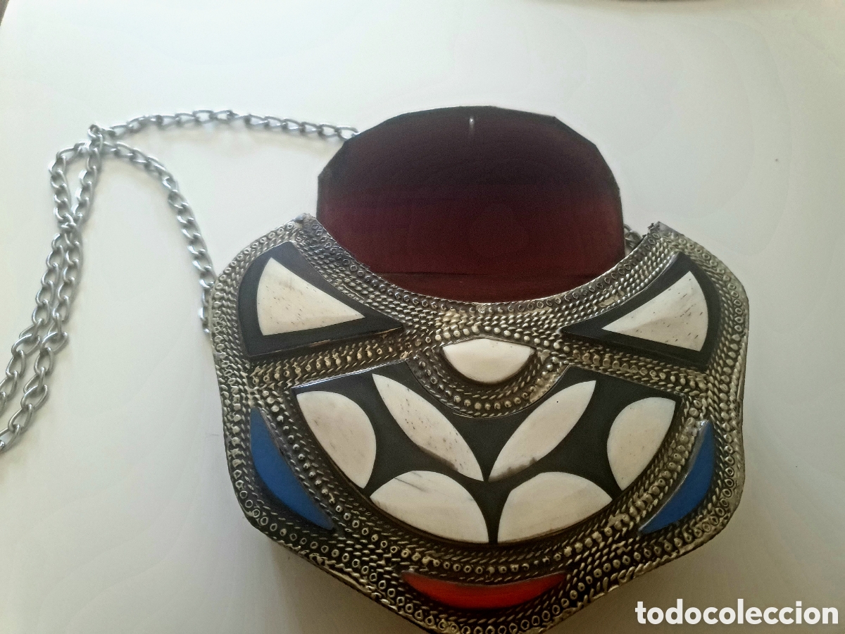 Antig&uuml;edades: Bolso marroqu&iacute; de metal ... - Foto 3