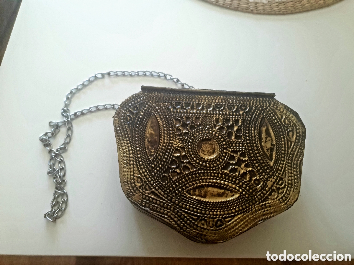 Antig&uuml;edades: Bolso marroqu&iacute; de metal ... - Foto 4