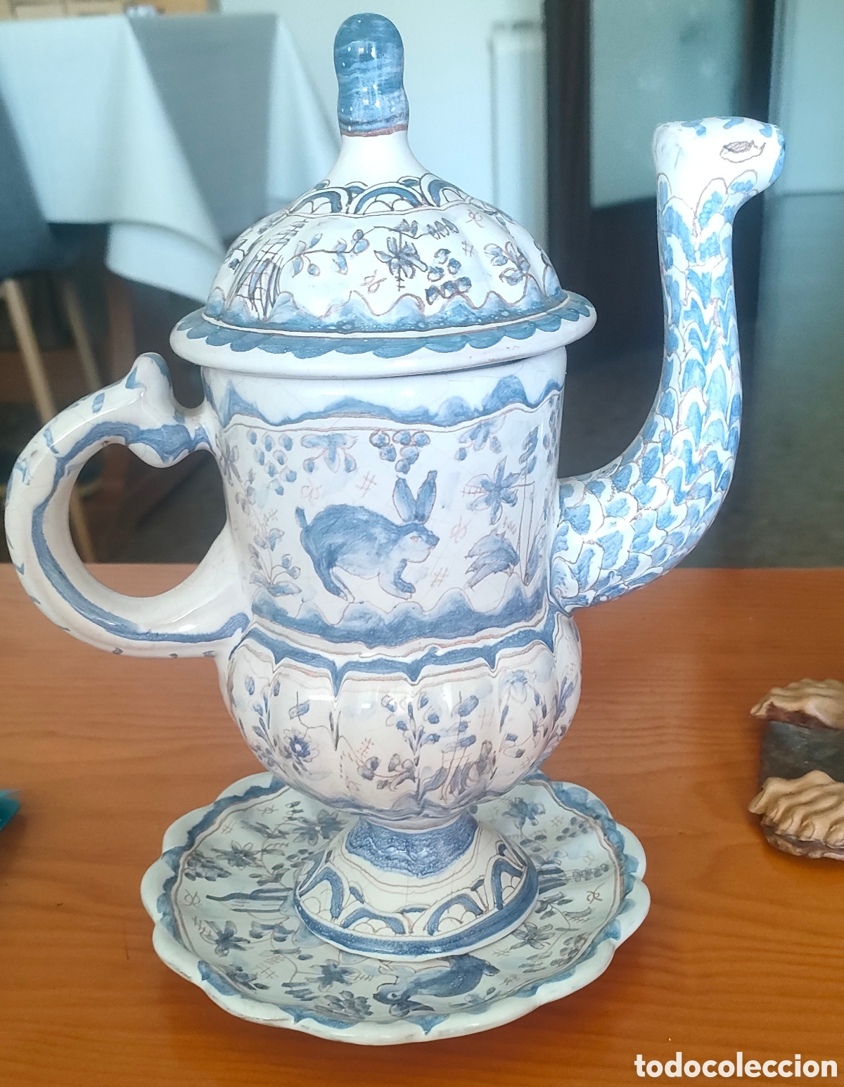 Antig&uuml;edades: Jarr&oacute;n tipo tetera de porcelana - Foto 2