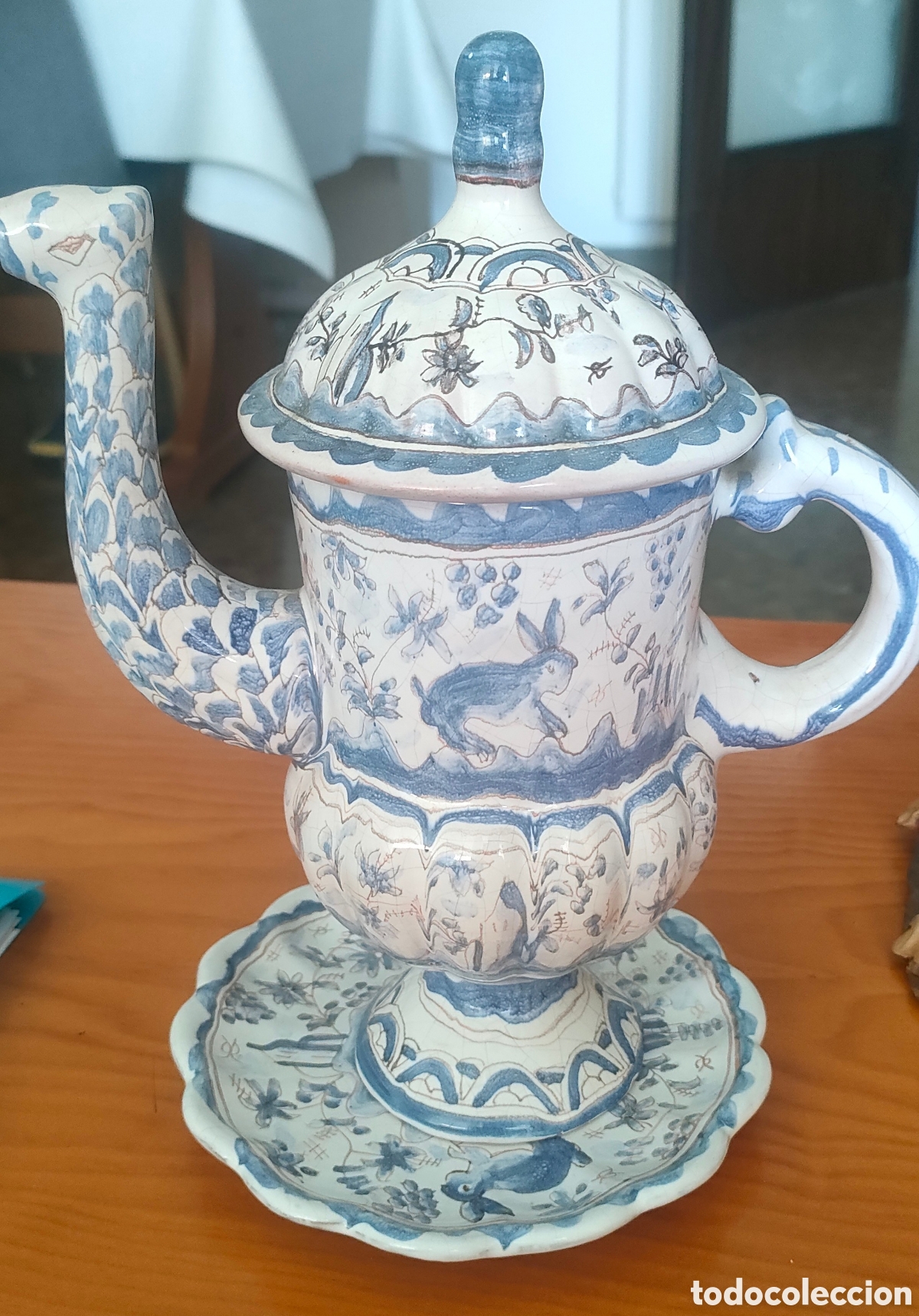 Antig&uuml;edades: Jarr&oacute;n tipo tetera de porcelana - Foto 1