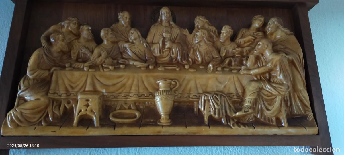 Antig&uuml;edades: cuadro santa cena en relieve - Foto 1