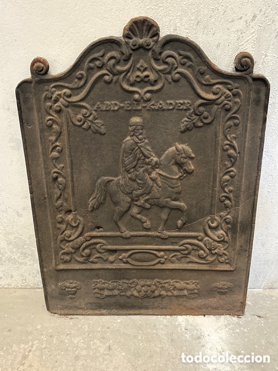 Antig&uuml;edades: Placa de hierro fundida para chimenea - Foto 3