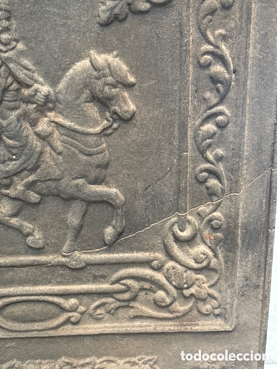 Antig&uuml;edades: Placa de hierro fundida para chimenea - Foto 5