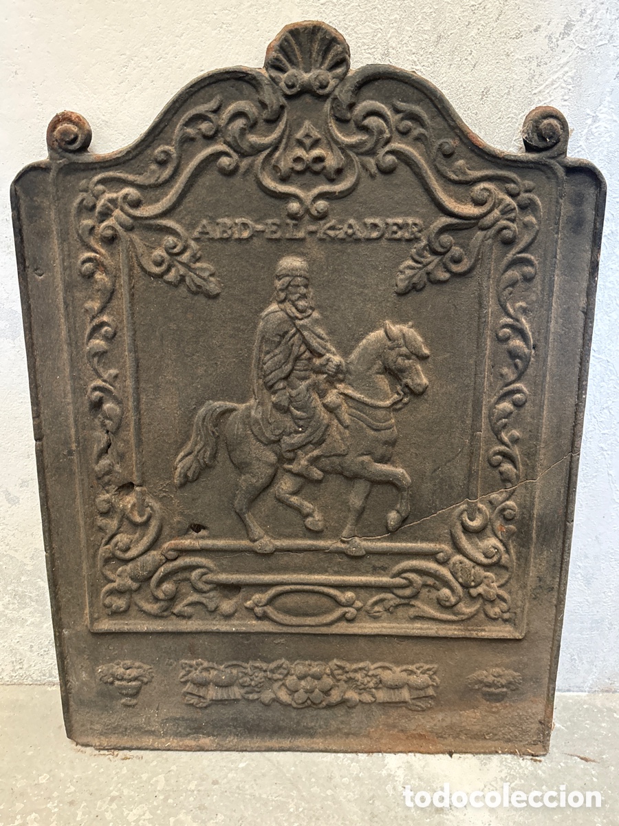 Antig&uuml;edades: Placa de hierro fundida para chimenea - Foto 1