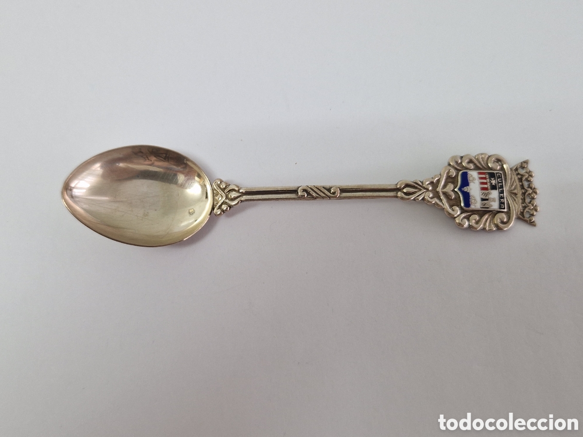 Antig&uuml;edades: CUCHARRILLA DE PLATA CULLERA CONTRASTE - Foto 2
