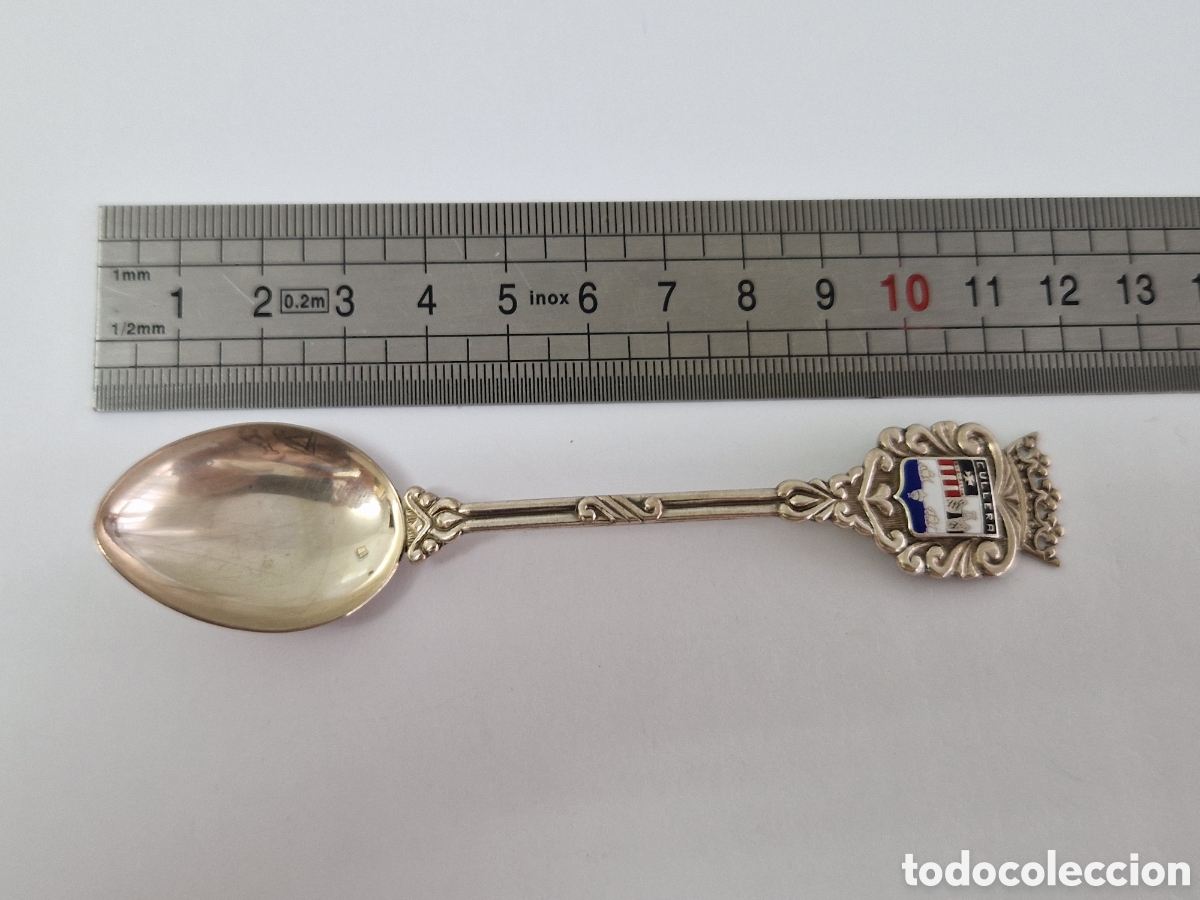 Antig&uuml;edades: CUCHARRILLA DE PLATA CULLERA CONTRASTE - Foto 3