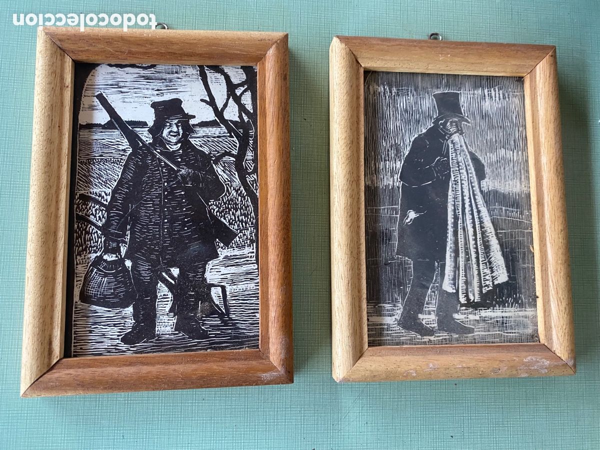 Antig&uuml;edades: Lote cuadros antiguos - Foto 1