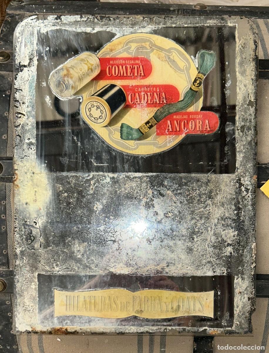 Antig&uuml;edades: ESPEJO PUBLICITARIO ALGODONES COMETE DE 40 X 30 CMS. - Foto 1