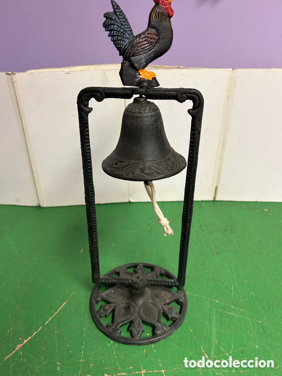 Antig&uuml;edades: CAMPANA METAL DE MESA - Foto 2