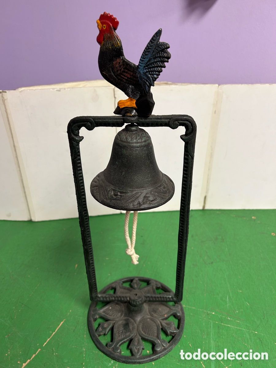 Antig&uuml;edades: CAMPANA METAL DE MESA - Foto 1