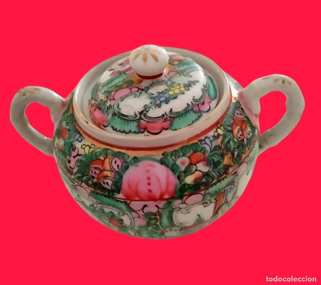 Antig&uuml;edades: AZUCARERO - PORCELANA DE MACAO - SELLO EN LA BASE - MACAU - ANTIGUA PORCELANA CHINA