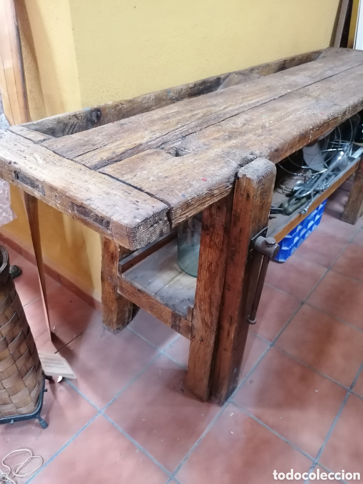 Antig&uuml;edades: Gran banco de trabajo - Foto 2